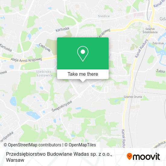 Przedsiębiorstwo Budowlane Wadas sp. z o.o. map