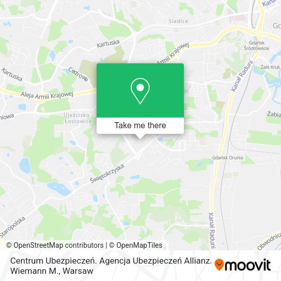 Centrum Ubezpieczeń. Agencja Ubezpieczeń Allianz. Wiemann M. map