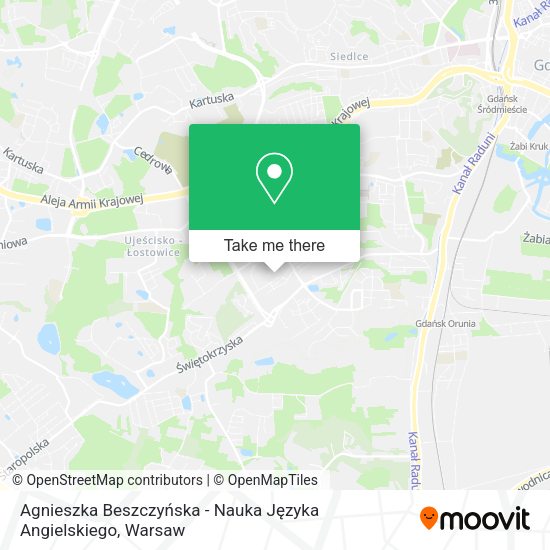 Agnieszka Beszczyńska - Nauka Języka Angielskiego map