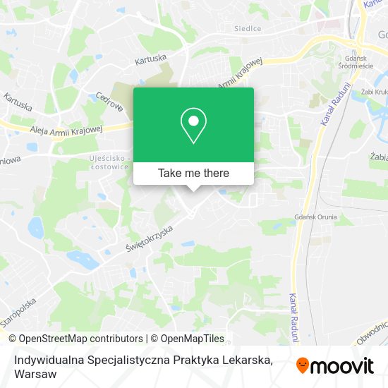 Indywidualna Specjalistyczna Praktyka Lekarska map