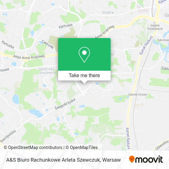 Карта A&S Biuro Rachunkowe Arleta Szewczuk