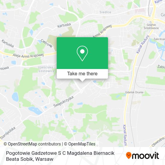 Pogotowie Gadzetowe S C Magdalena Biernacik Beata Sobik map