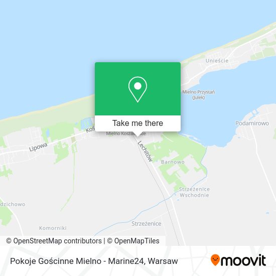 Pokoje Gościnne Mielno - Marine24 map