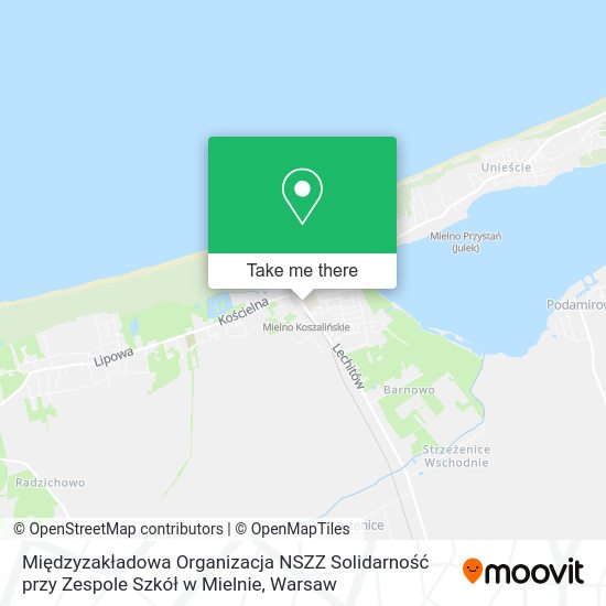 Międzyzakładowa Organizacja NSZZ Solidarność przy Zespole Szkół w Mielnie map