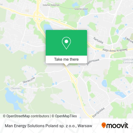 Карта Man Energy Solutions Poland sp. z o.o.