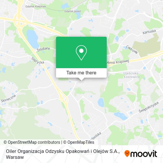 Oiler Organizacja Odzysku Opakowań i Olejów S.A. map