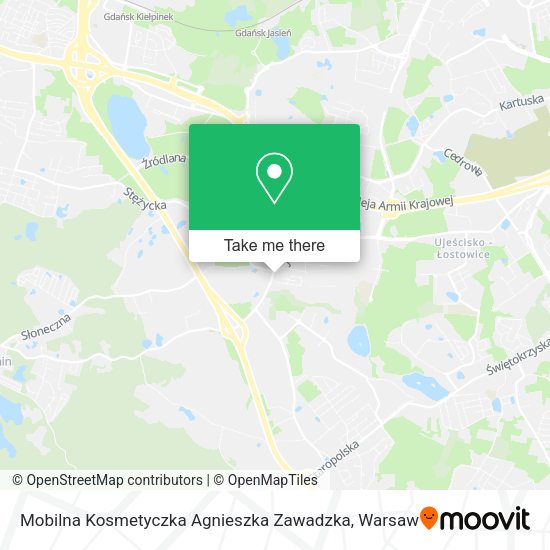 Mobilna Kosmetyczka Agnieszka Zawadzka map