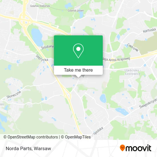 Карта Norda Parts