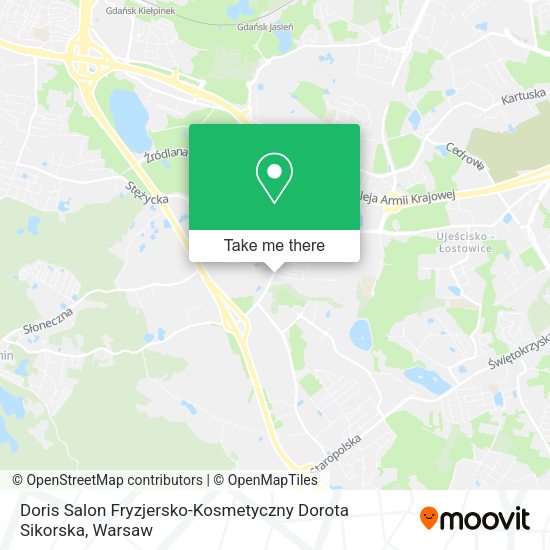 Doris Salon Fryzjersko-Kosmetyczny Dorota Sikorska map