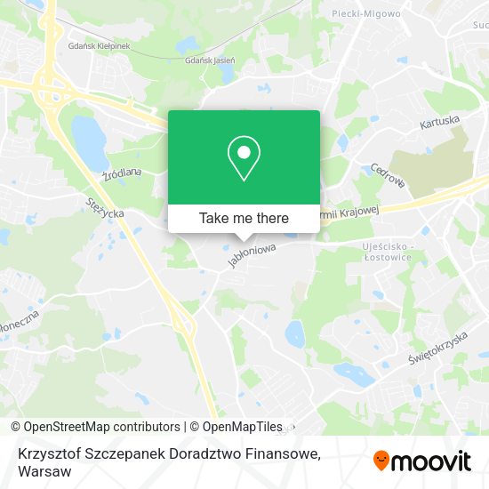 Krzysztof Szczepanek Doradztwo Finansowe map