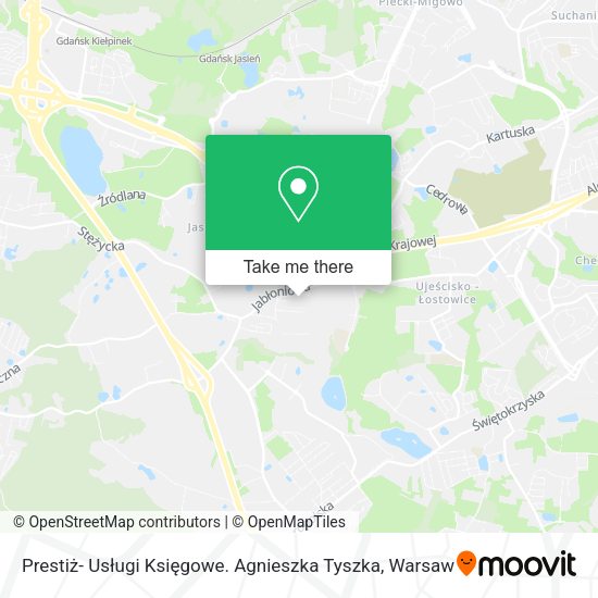 Prestiż- Usługi Księgowe. Agnieszka Tyszka map