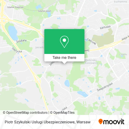 Piotr Szykulski Usługi Ubezpieczeniowe map