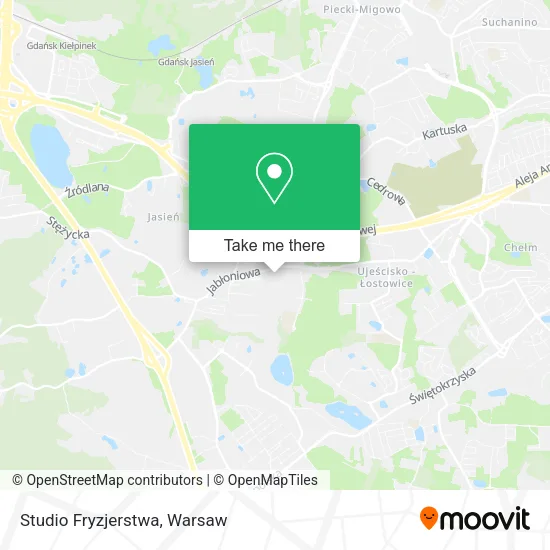 Карта Studio Fryzjerstwa
