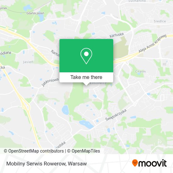 Карта Mobilny Serwis Rowerow