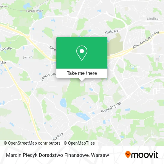 Карта Marcin Piecyk Doradztwo Finansowe
