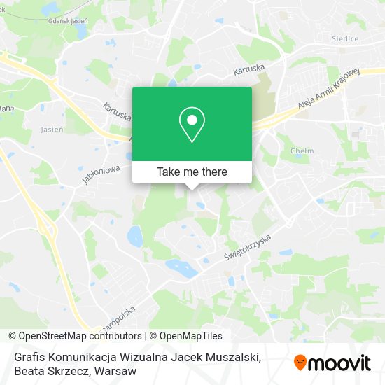 Grafis Komunikacja Wizualna Jacek Muszalski, Beata Skrzecz map