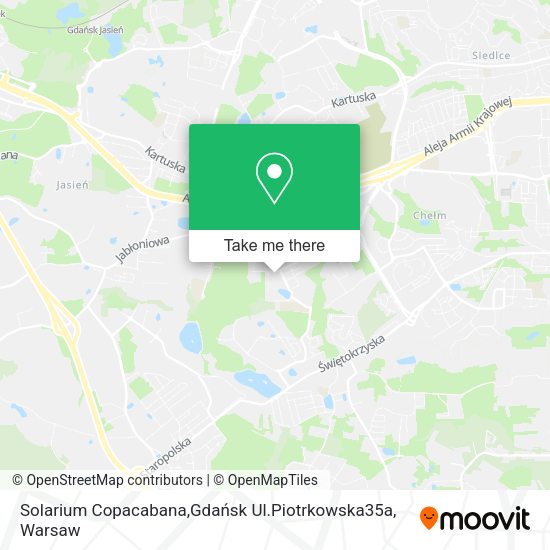 Solarium Copacabana,Gdańsk Ul.Piotrkowska35a map