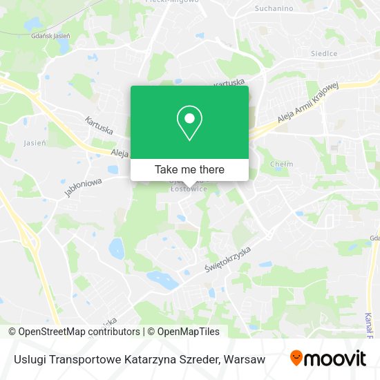 Uslugi Transportowe Katarzyna Szreder map