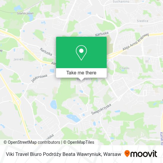 Viki Travel Biuro Podróży Beata Wawryniuk map