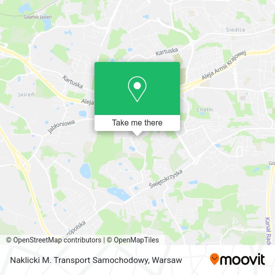 Карта Naklicki M. Transport Samochodowy