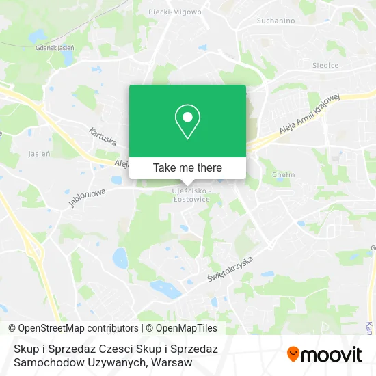 Карта Skup i Sprzedaz Czesci Skup i Sprzedaz Samochodow Uzywanych