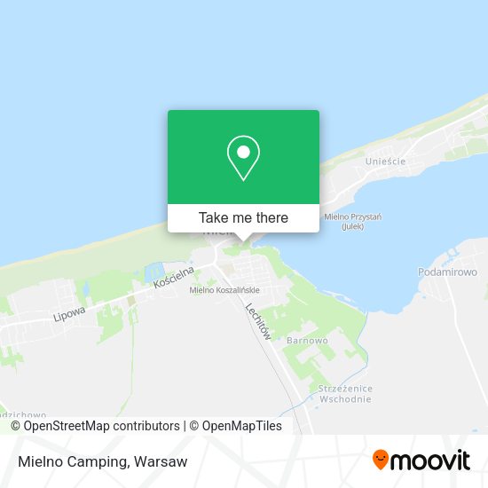 Mielno Camping map