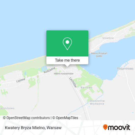 Kwatery Bryza Mielno map