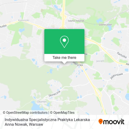 Indywidualna Specjalistyczna Praktyka Lekarska Anna Nowak map