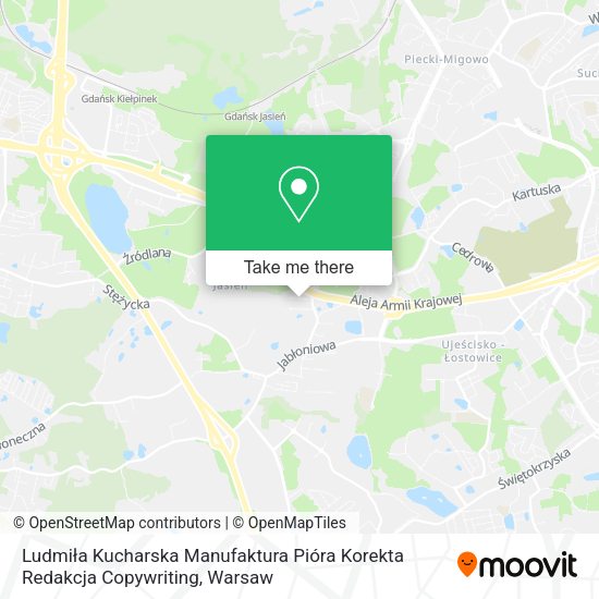 Ludmiła Kucharska Manufaktura Pióra Korekta Redakcja Copywriting map