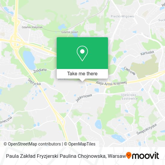 Paula Zakład Fryzjerski Paulina Chojnowska map