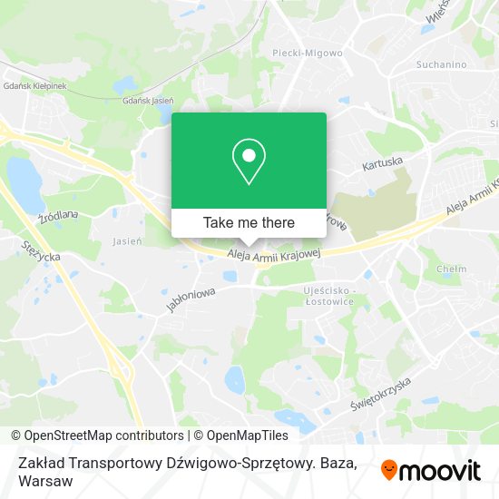 Карта Zakład Transportowy Dźwigowo-Sprzętowy. Baza