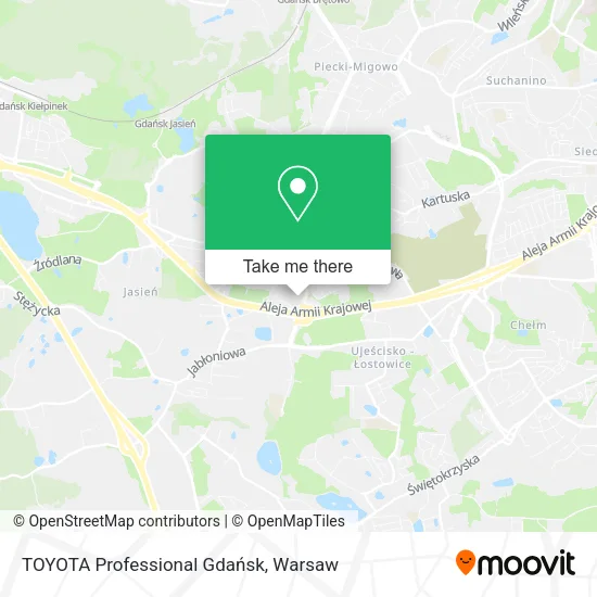 TOYOTA Professional Gdańsk map