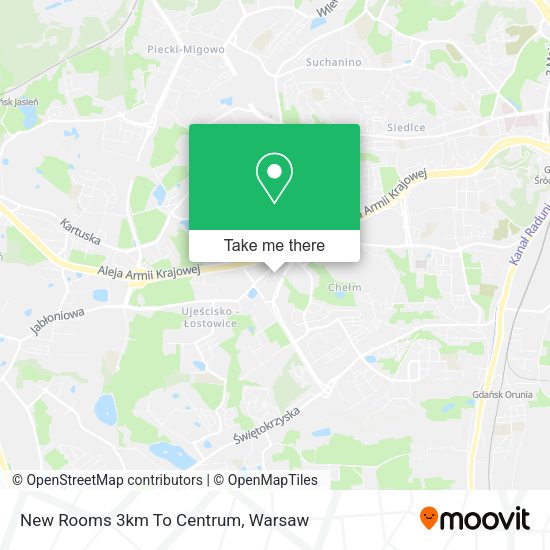 New Rooms 3km To Centrum map