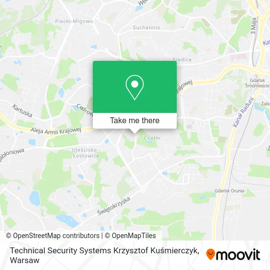 Карта Technical Security Systems Krzysztof Kuśmierczyk