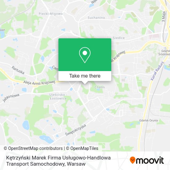 Kętrzyński Marek Firma Usługowo-Handlowa Transport Samochodowy map