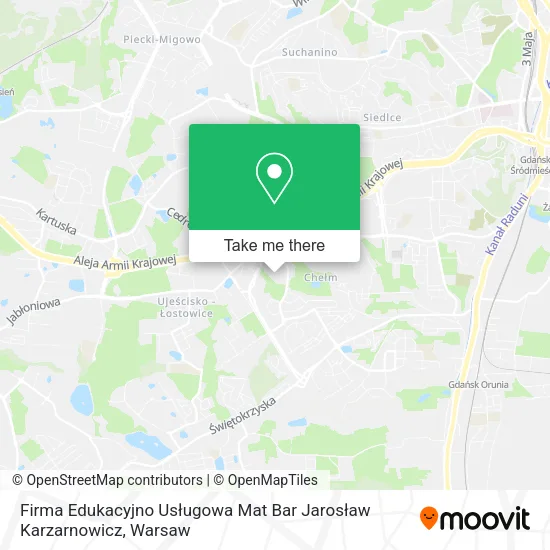 Карта Firma Edukacyjno Usługowa Mat Bar Jarosław Karzarnowicz