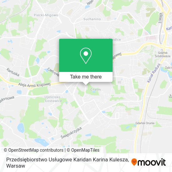 Przedsiębiorstwo Usługowe Karidan Karina Kulesza map