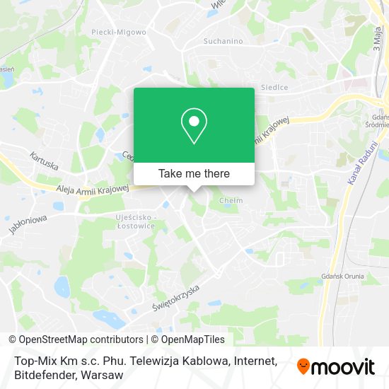 Top-Mix Km s.c. Phu. Telewizja Kablowa, Internet, Bitdefender map