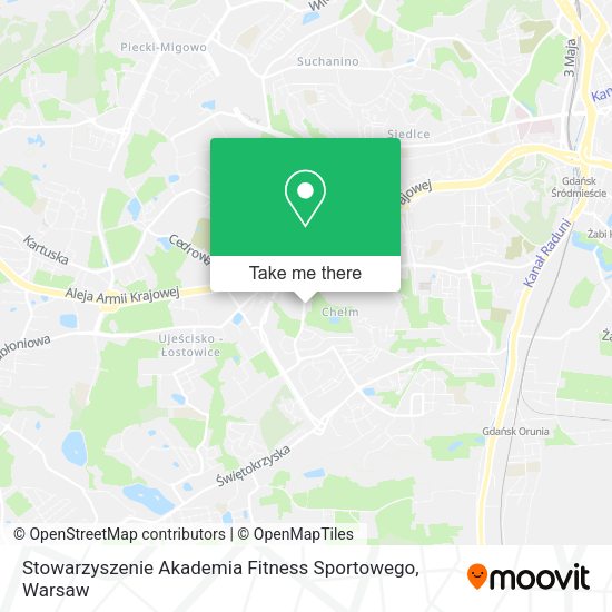 Карта Stowarzyszenie Akademia Fitness Sportowego