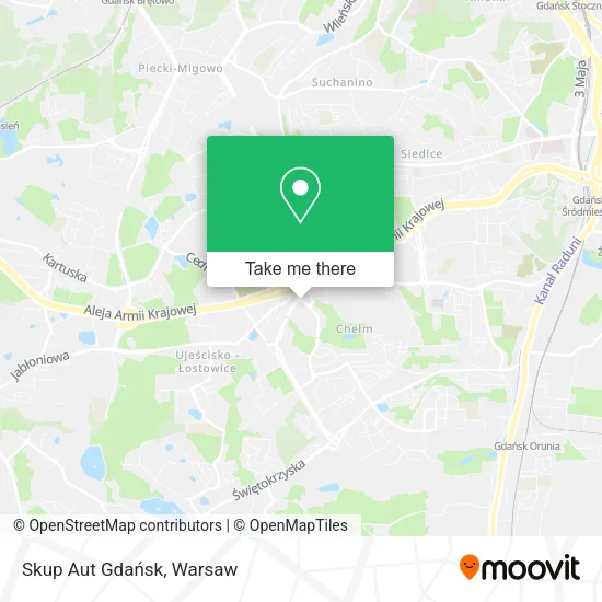 Карта Skup Aut Gdańsk