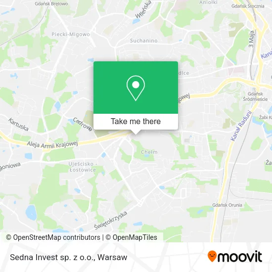 Карта Sedna Invest sp. z o.o.