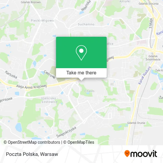 Карта Poczta Polska