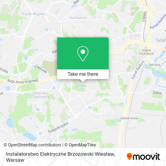 Instalatorstwo Elektryczne Brzozowski Wiesław map