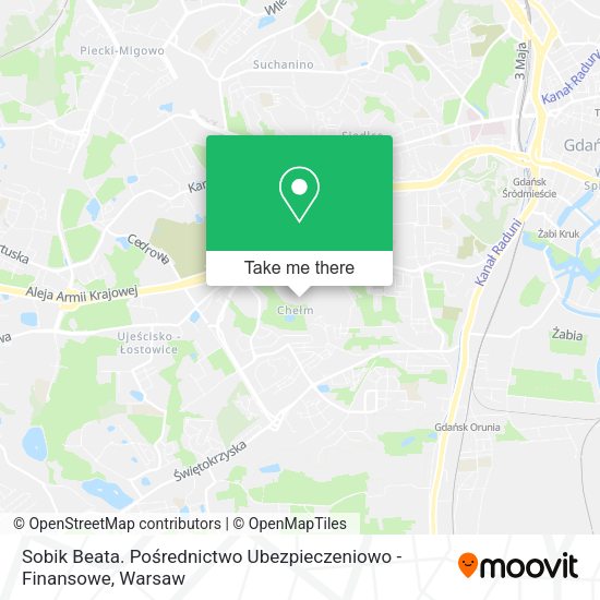 Sobik Beata. Pośrednictwo Ubezpieczeniowo - Finansowe map