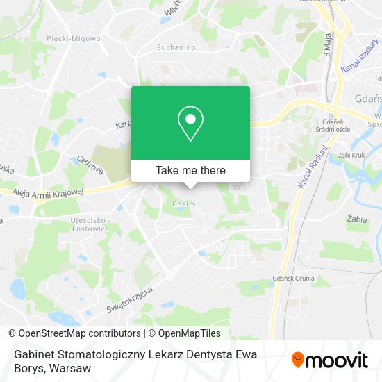 Gabinet Stomatologiczny Lekarz Dentysta Ewa Borys map