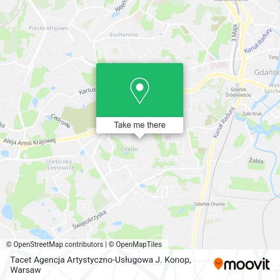 Tacet Agencja Artystyczno-Usługowa J. Konop map