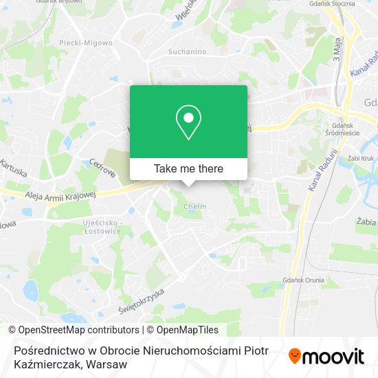 Pośrednictwo w Obrocie Nieruchomościami Piotr Kaźmierczak map