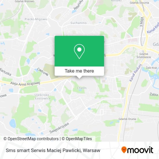 Sms smart Serwis Maciej Pawlicki map