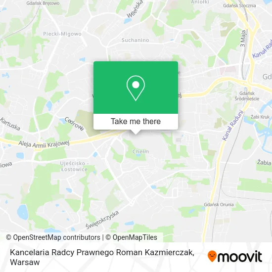 Карта Kancelaria Radcy Prawnego Roman Kazmierczak