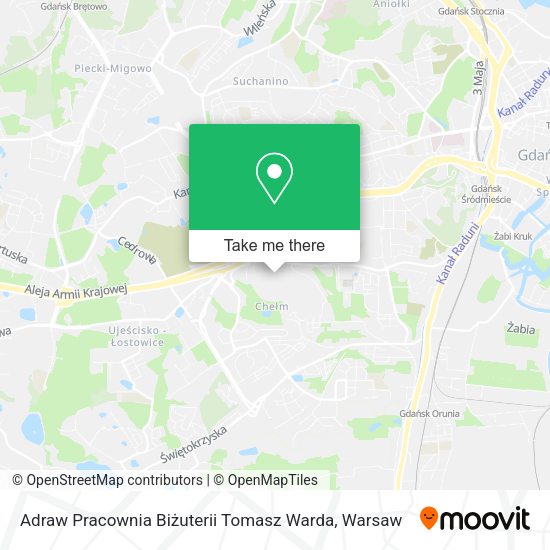 Adraw Pracownia Biżuterii Tomasz Warda map